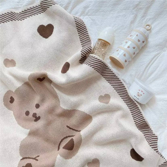 Bear baby blanket - Tiny Cubs and co.