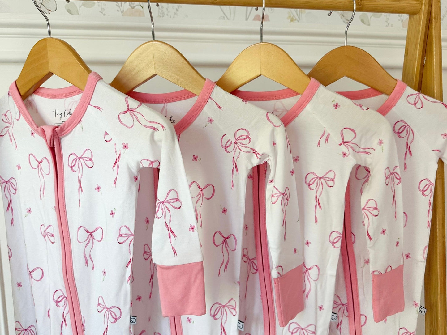 Bow and Bloom Bamboo Romper - Tiny Cubs and co.