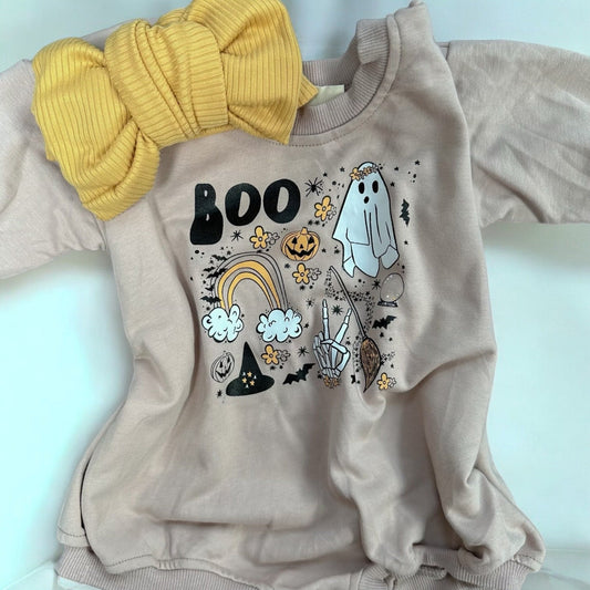 Halloween Oversized Bubble Romper - Tiny Cubs and co.