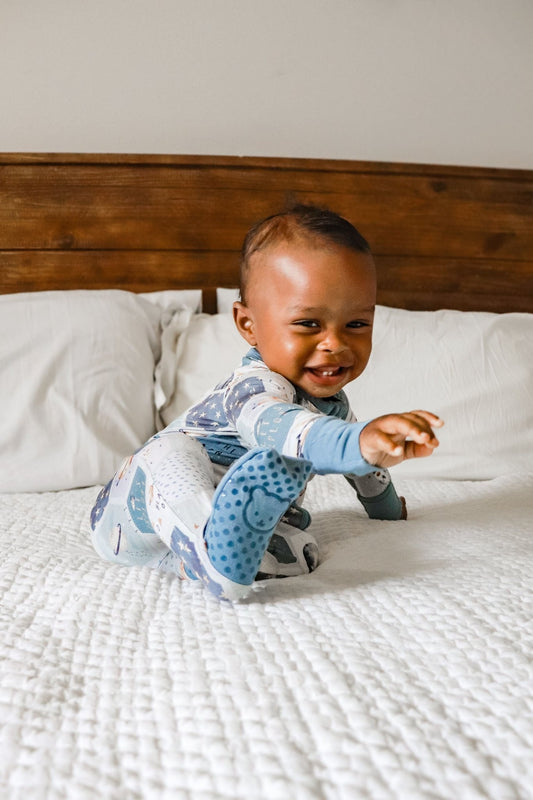 Little Explorer Bamboo Romper - Tiny Cubs and co.