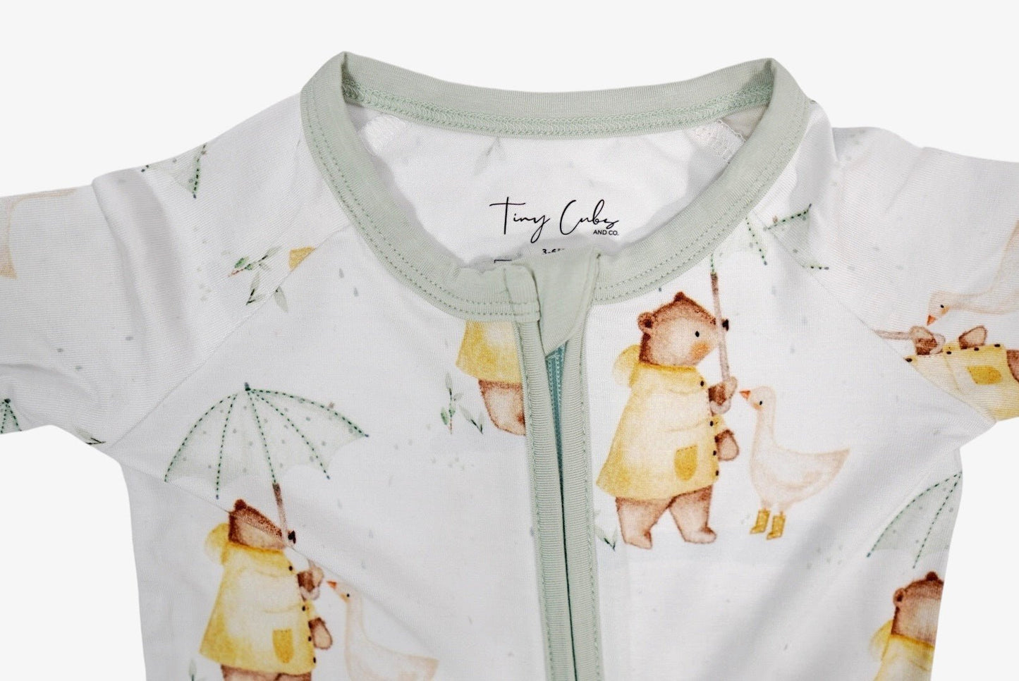 Rainy Day Pals Bamboo Romper - Tiny Cubs and co.