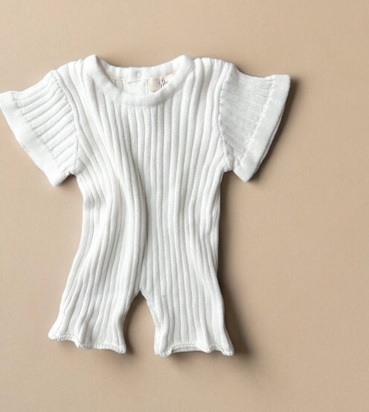 Ribbed Playsuit - Tiny Cubs and co.