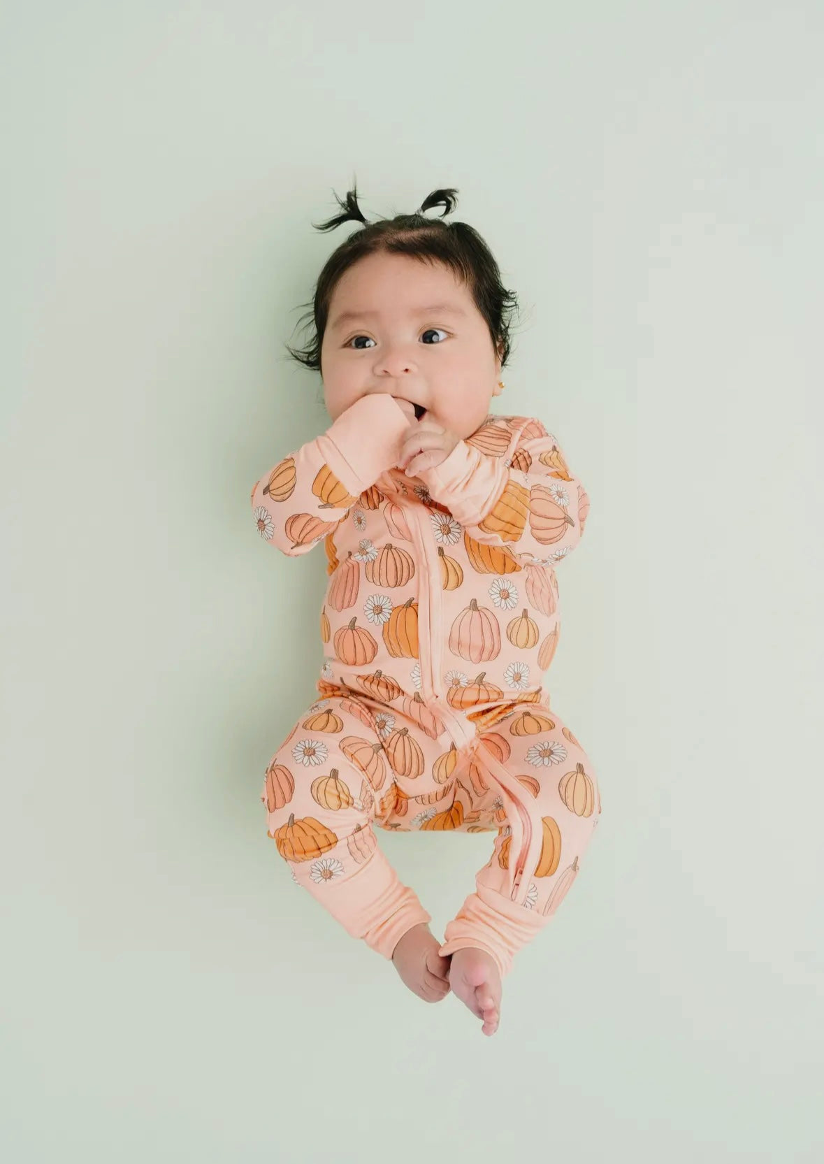 Pink Pumpkin Bamboo Romper