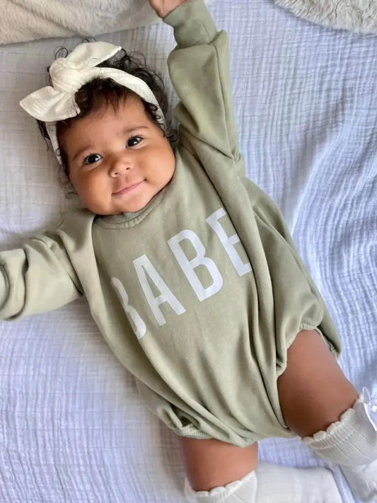 Babe Oversized Bubble Romper - Tiny Cubs and co.