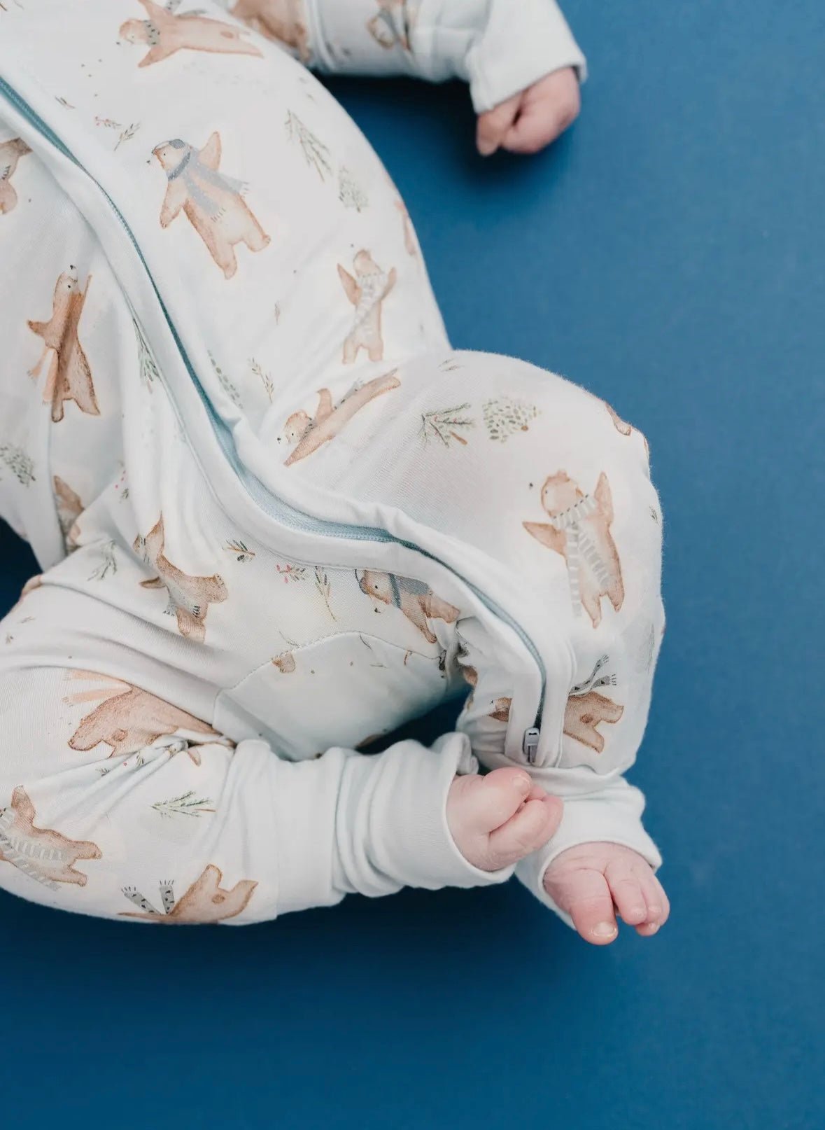 Beary Snow Day Bamboo Romper - Tiny Cubs and co.