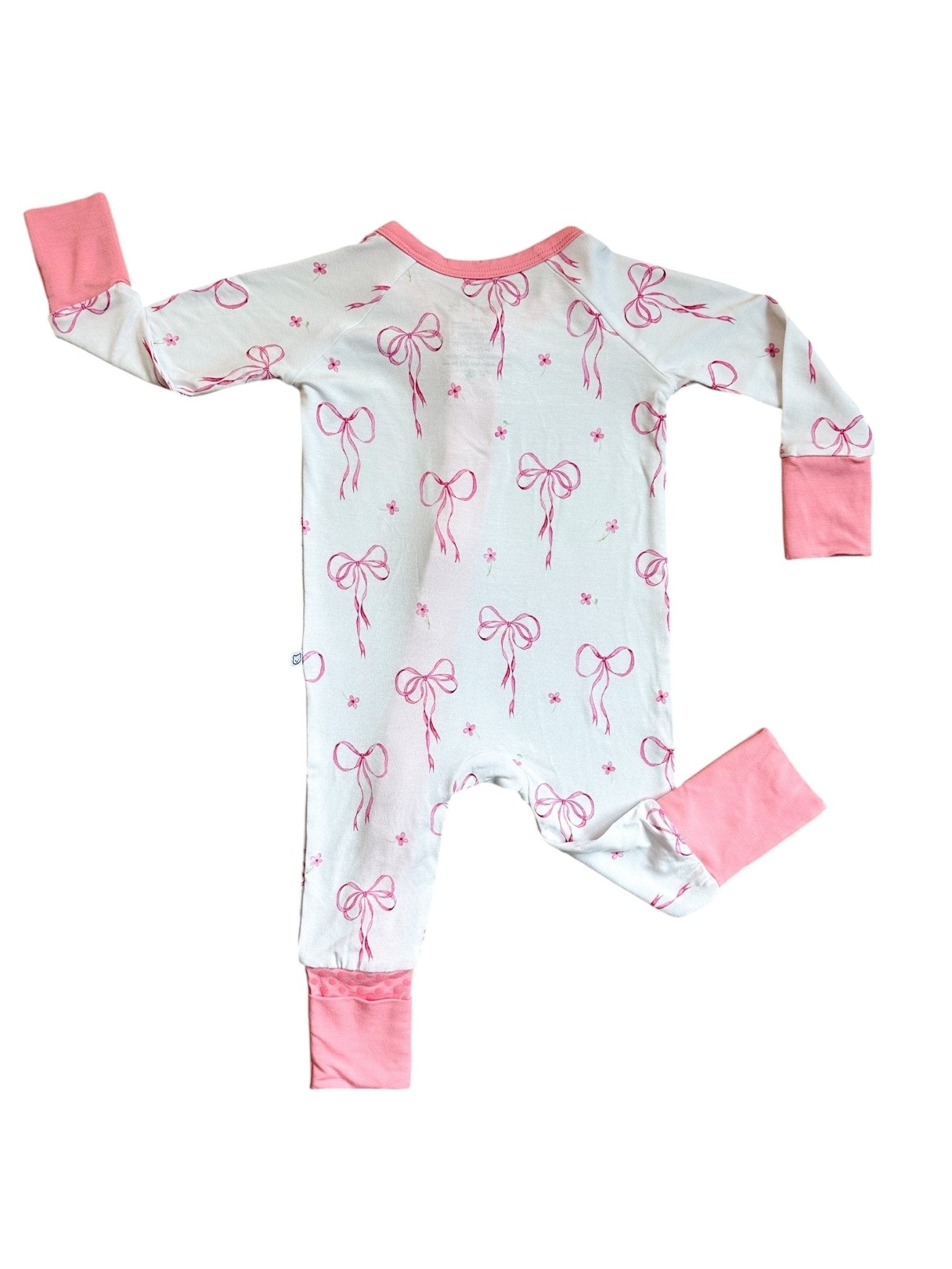 Bow and Bloom Bamboo Romper - Tiny Cubs and co.