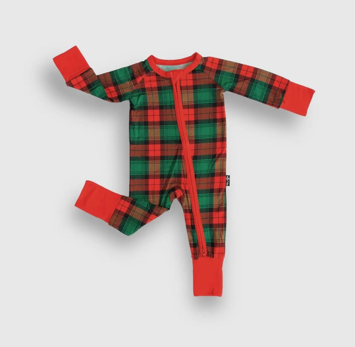 Classic Tartan Bamboo Romper - Tiny Cubs and co.