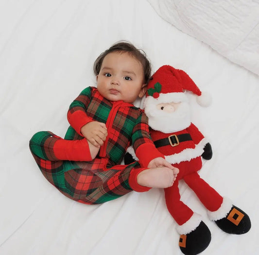 Classic Tartan Bamboo Romper - Tiny Cubs and co.