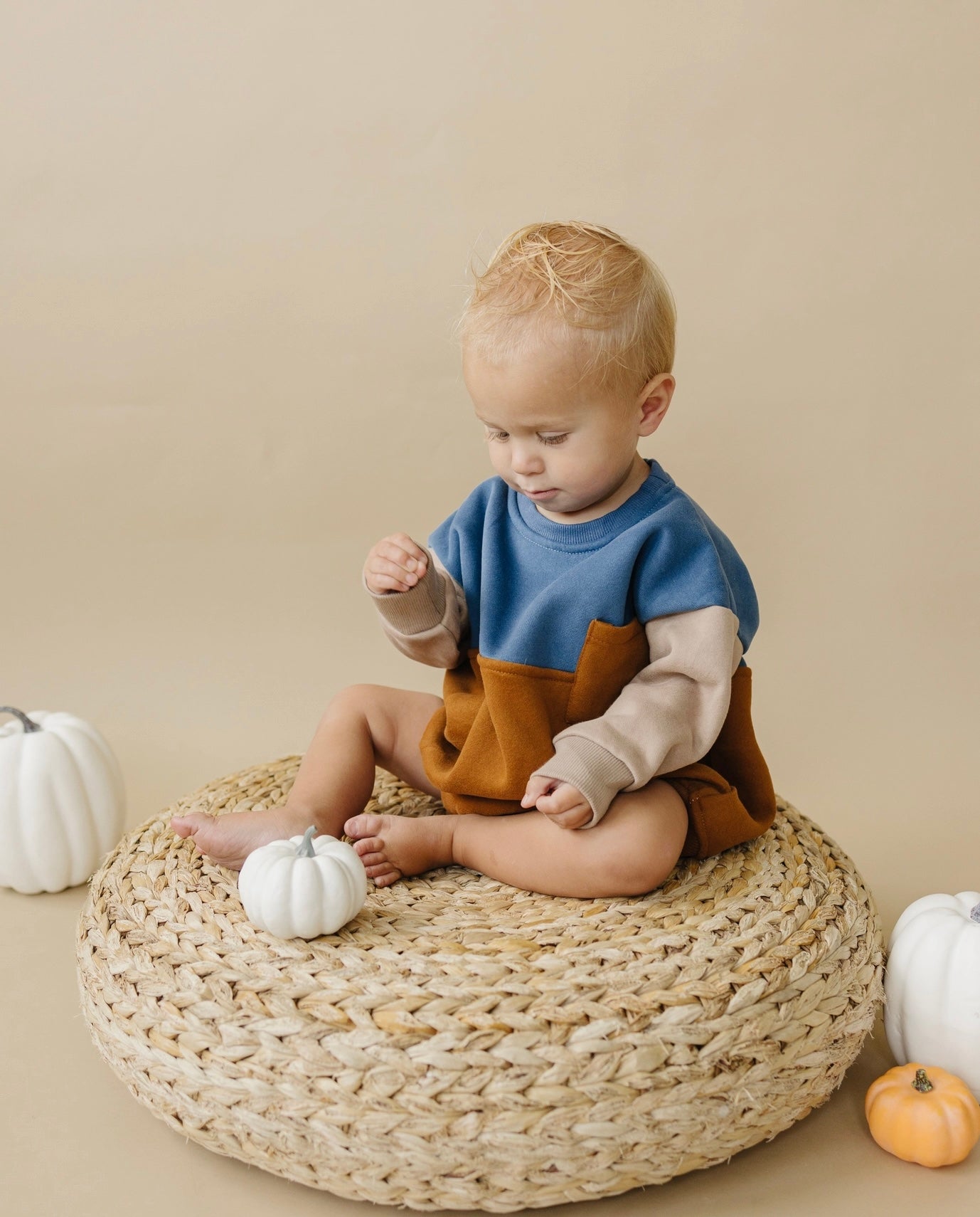 Color Block Bubble Romper - Tiny Cubs and co.