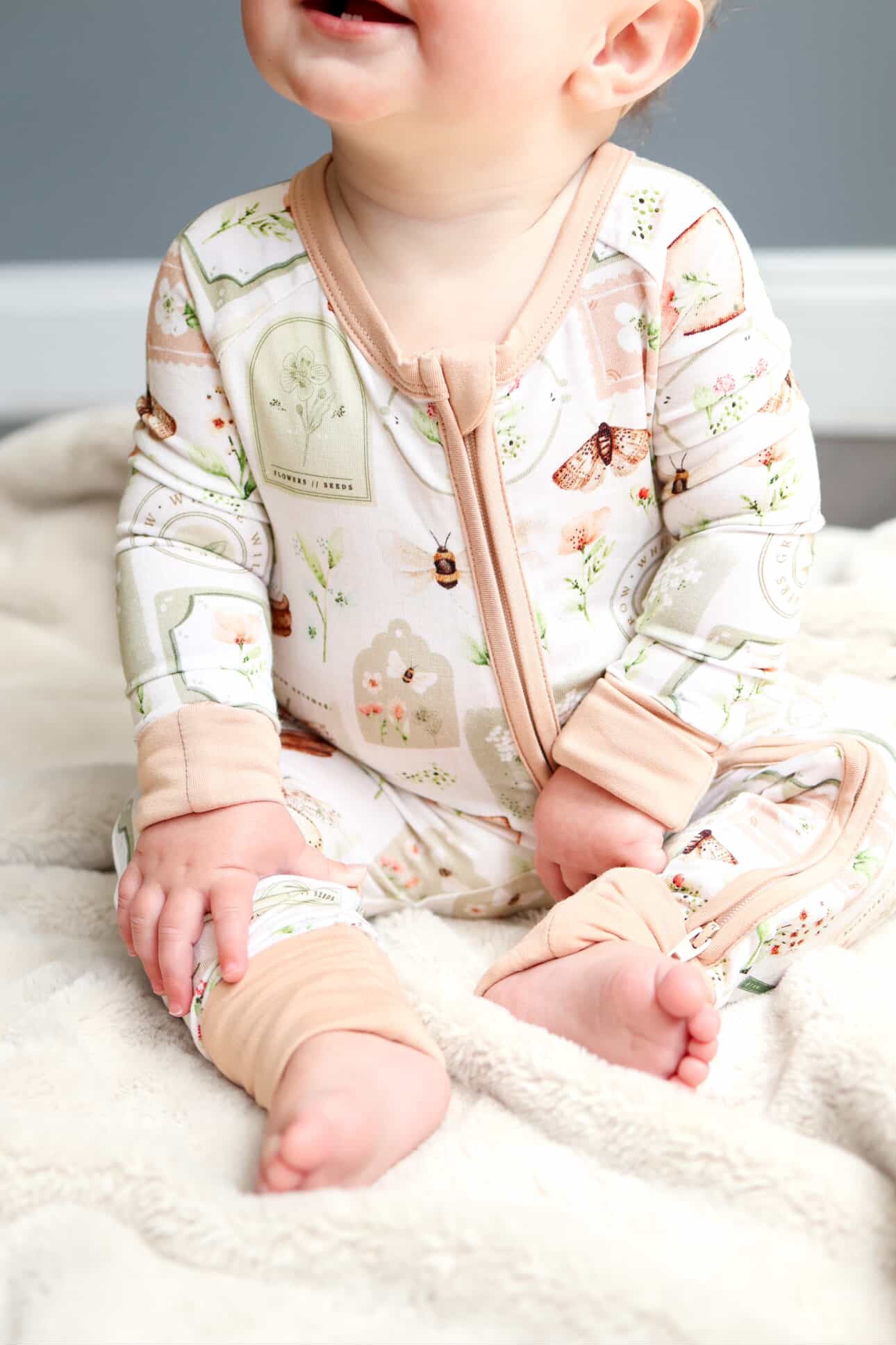 Cottage Garden Bamboo Romper - Tiny Cubs and co.