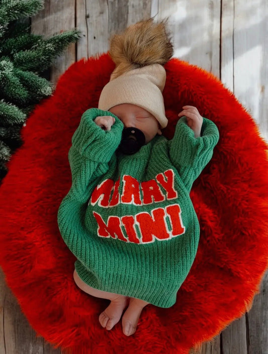 Knit Sweater | Merry mini - Tiny Cubs and co.