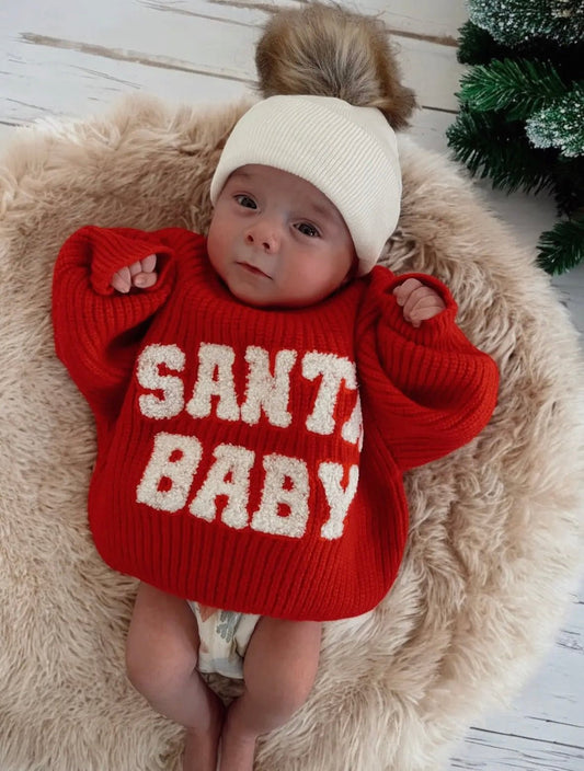 Knit Sweater | Santa Baby - Tiny Cubs and co.