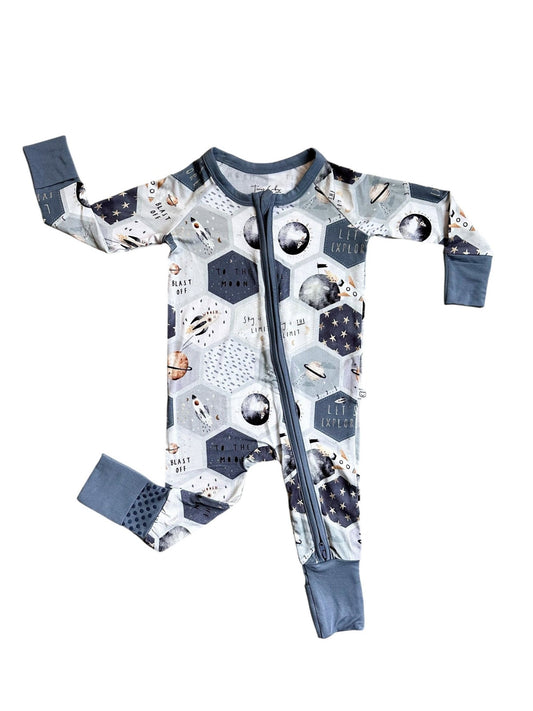 Little Explorer Bamboo Romper - Tiny Cubs and co.