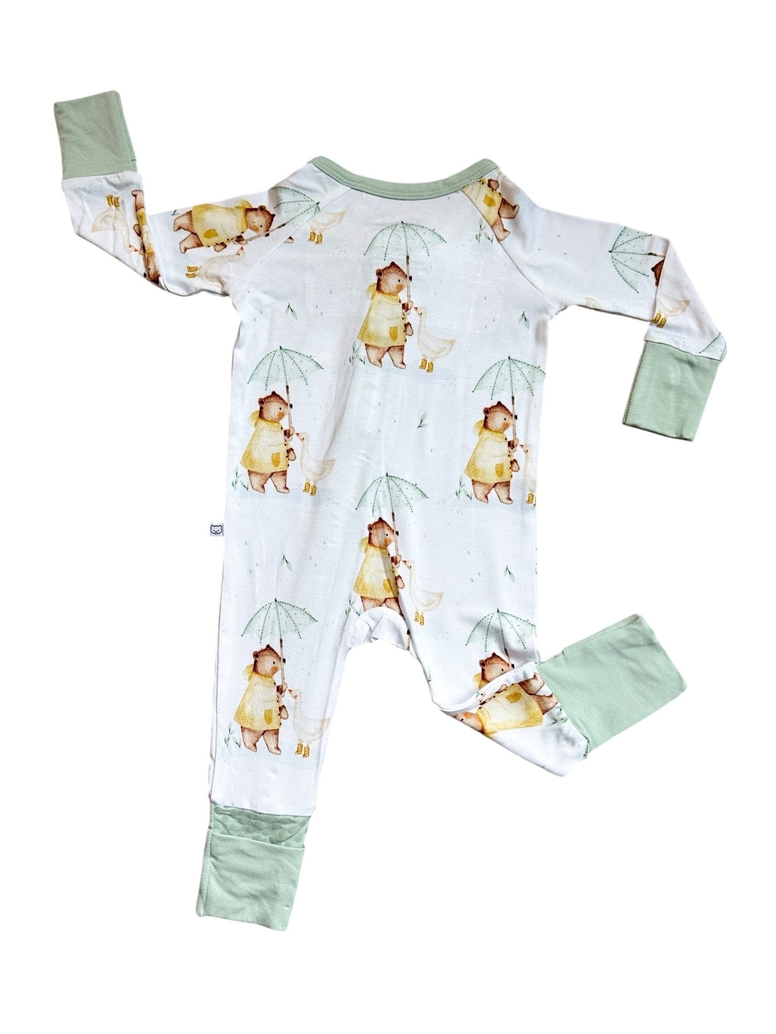 Rainy Day Pals Bamboo Romper - Tiny Cubs and co.