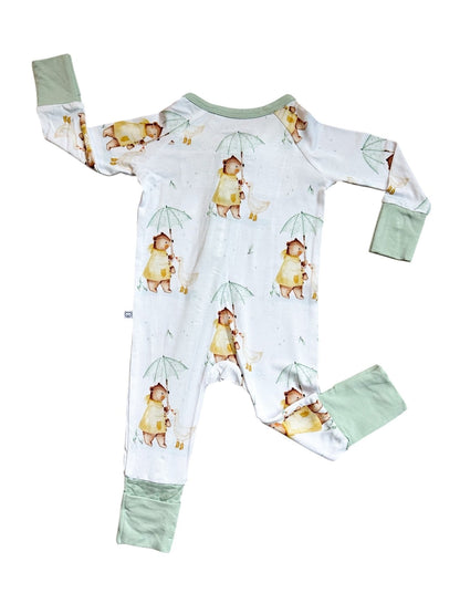 Rainy Day Pals Bamboo Romper - Tiny Cubs and co.