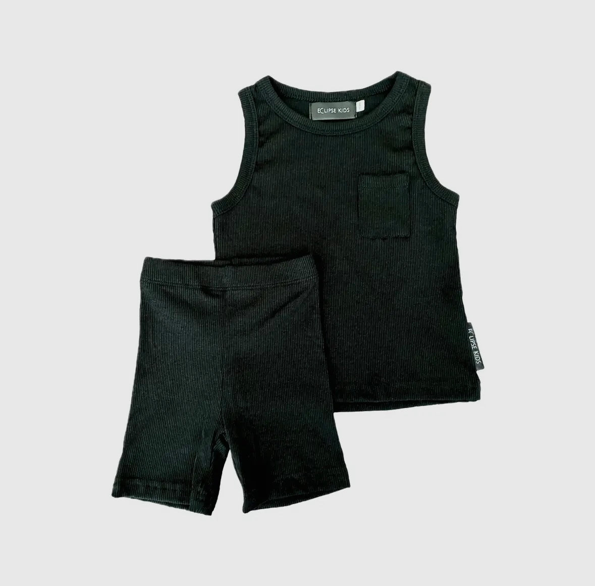 Ribbed Bamboo Tank Set - Tiny Cubs and co.