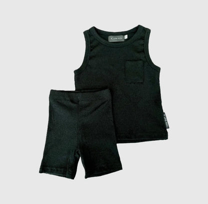 Ribbed Bamboo Tank Set - Tiny Cubs and co.