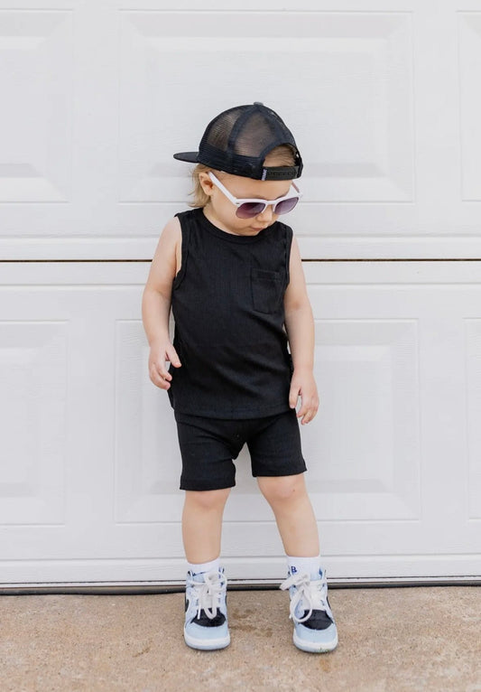 Ribbed Bamboo Tank Set - Tiny Cubs and co.
