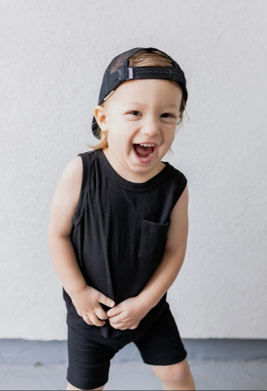 Ribbed Bamboo Tank Set - Tiny Cubs and co.