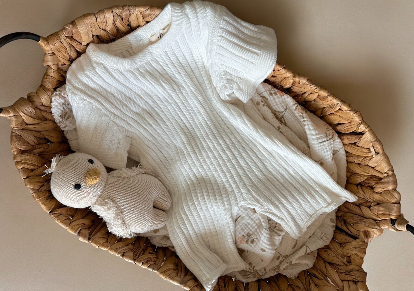 Ribbed Playsuit - Tiny Cubs and co.