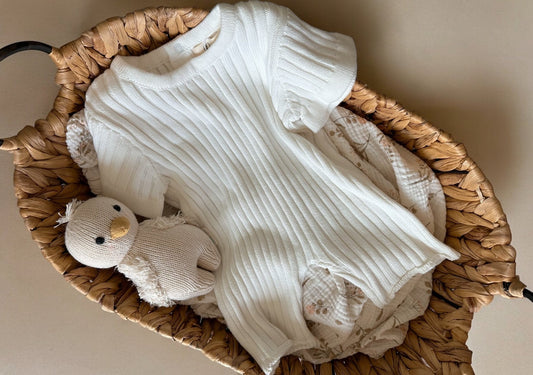 Ribbed Playsuit - Tiny Cubs and co.