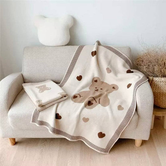 Bear baby blanket - Tiny Cubs and co.